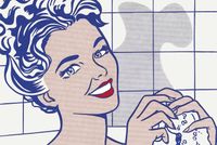 Mujer en el baño - Lichtenstein, Roy. Museo Nacional Thyssen-Bornemisza (arrastrado)
